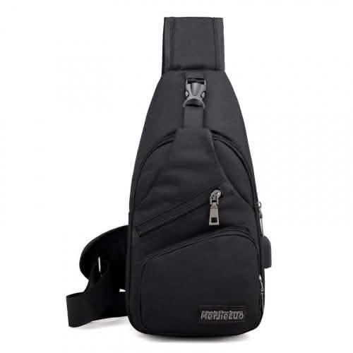 Diebstahlsicherer Sling-Rucksack mit Ladeanschluss