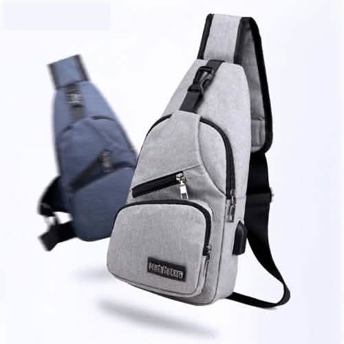 Diebstahlsicherer Sling-Rucksack mit Ladeanschluss