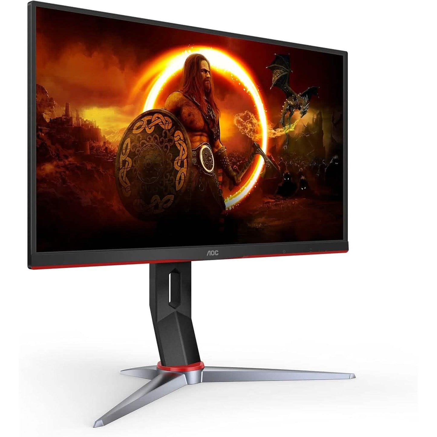 AOC 27G2 27" Rahmenloser Gaming IPS Monitor, FHD 1080P, 1ms 144Hz, NVIDIA G-SYNC Kompatibel + Adaptive-Sync, Höhenverstellbar (Generalüberholt)