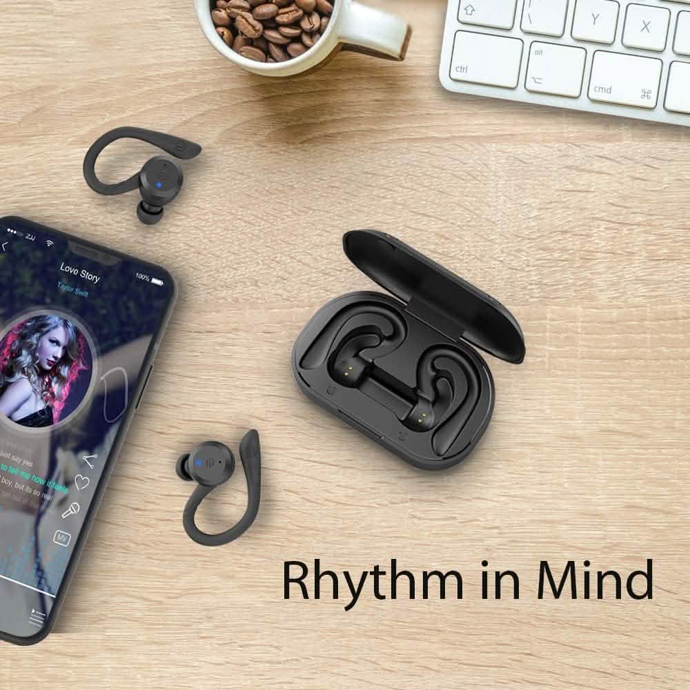 APEKX Bluetooth-Kopfhörer, True Wireless In-Ear-Kopfhörer mit Ladecase