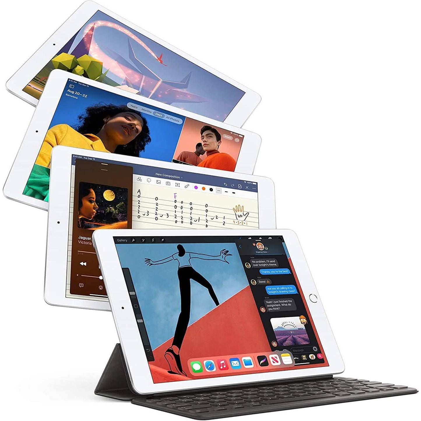 Apple iPad 8. Generation 10,2 Zoll Wi-Fi + 4G Cellular (Generalüberholt)