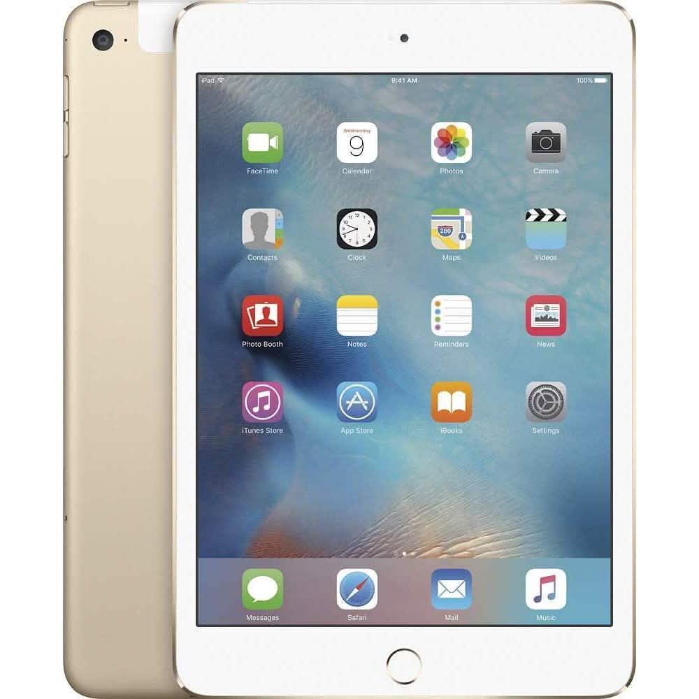 Apple iPad Mini 4 WiFi + Cellular 4G LTE - Vollständig Entsperrt (Generalüberholt)