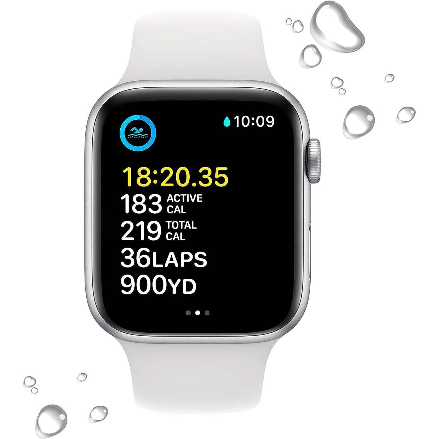 Apple Watch SE (2. Gen, GPS) Aluminiumgehäuse mit Sportarmband (Generalüberholt)