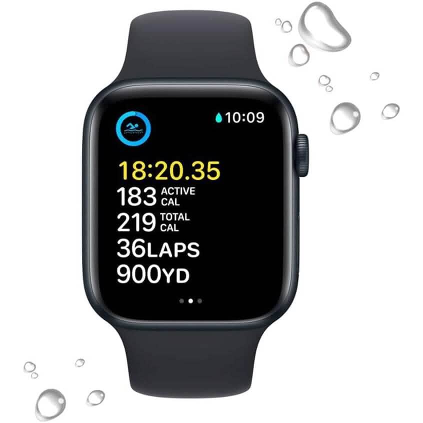 Apple Watch SE (2. Gen, GPS) Aluminiumgehäuse mit Sportarmband (Generalüberholt)