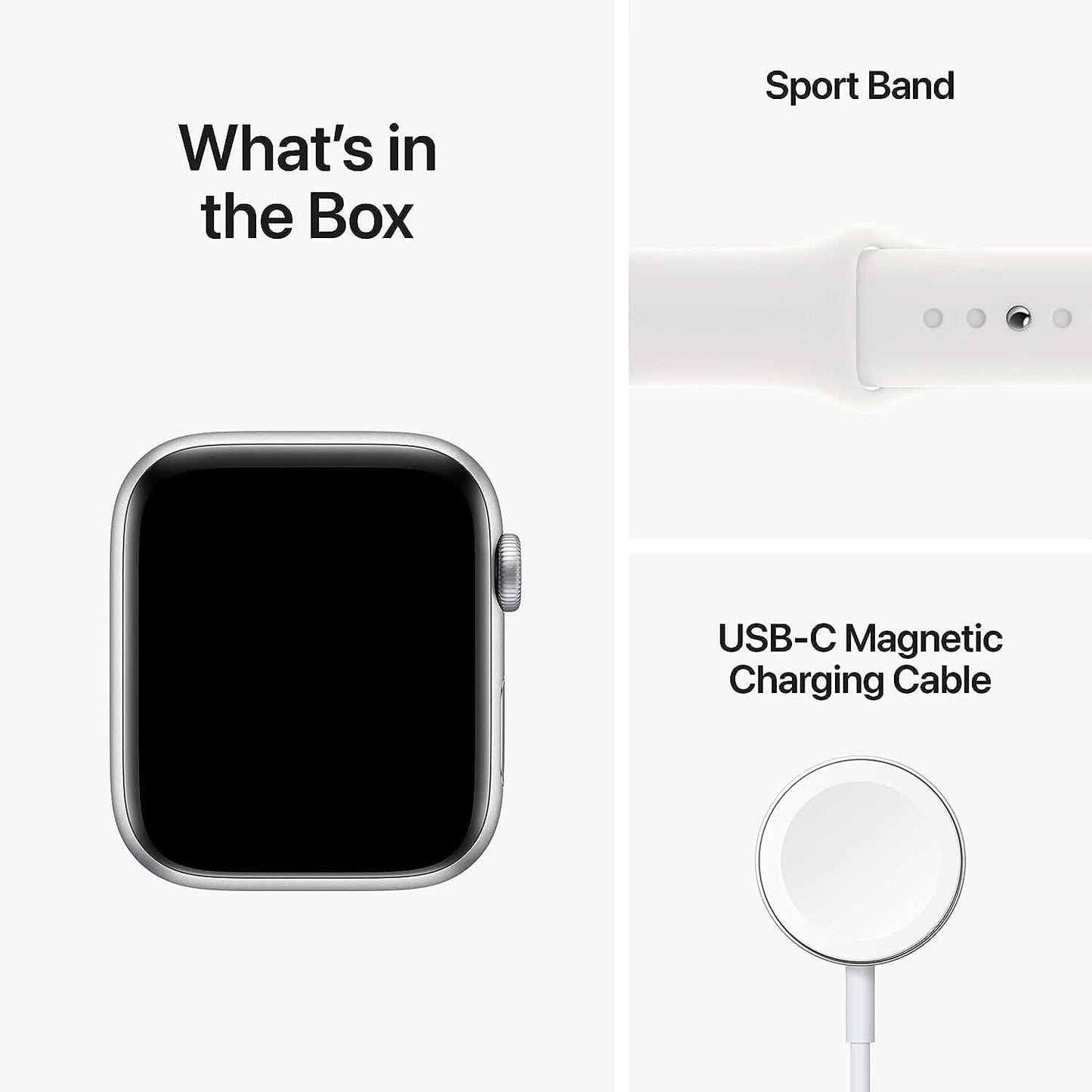 Apple Watch SE (2. Gen, GPS) Aluminiumgehäuse mit Sportarmband (Generalüberholt)