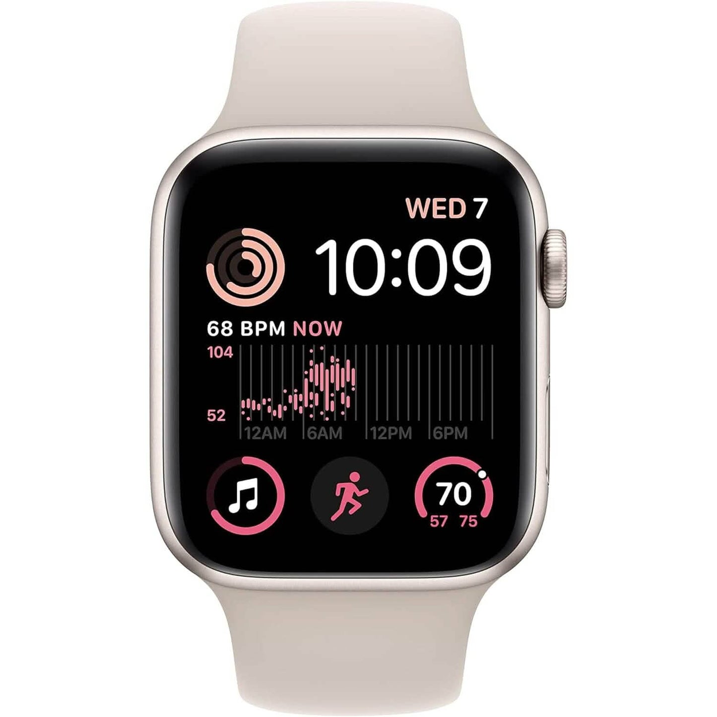 Apple Watch SE (2. Gen, GPS) Aluminiumgehäuse mit Sportarmband (Generalüberholt)