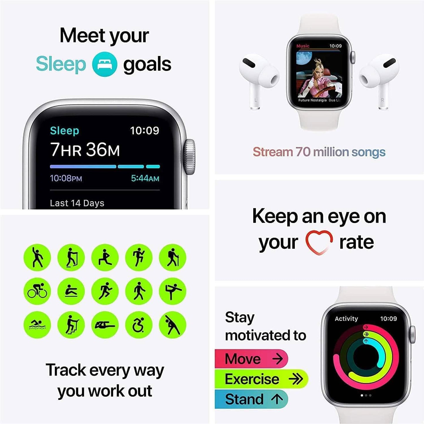 Apple Watch SE WiFi + 4G Cellular (Generalüberholt)