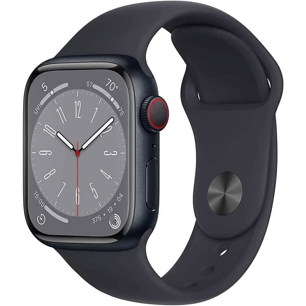 Apple Watch Series 8 GPS 41mm Aluminiumgehäuse mit Sportarmband (Generalüberholt)