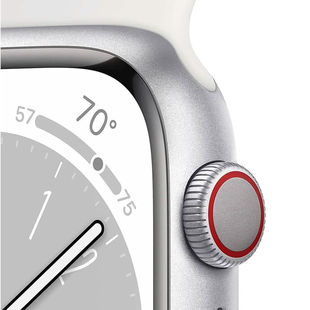 Apple Watch Series 8 GPS 41mm Aluminiumgehäuse mit Sportarmband (Generalüberholt)