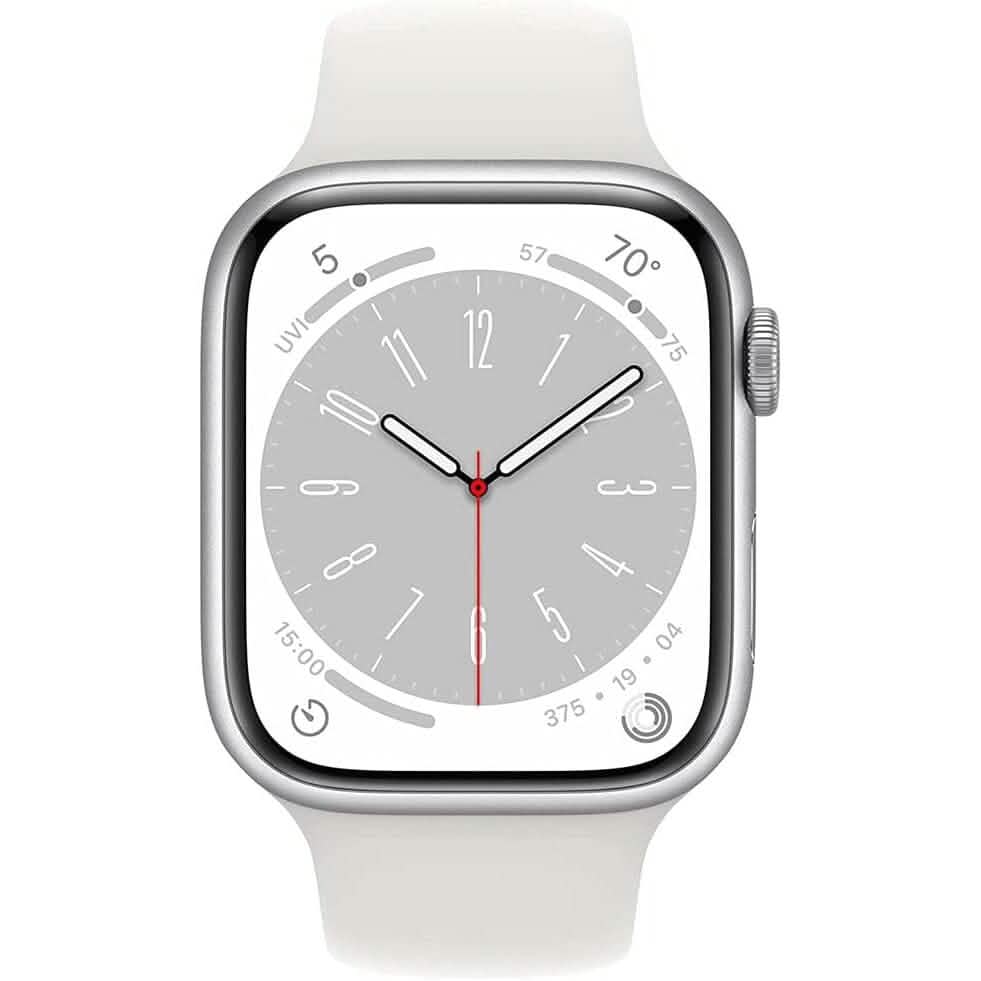 Apple Watch Series 8 GPS 41mm Aluminiumgehäuse mit Sportarmband (Generalüberholt)