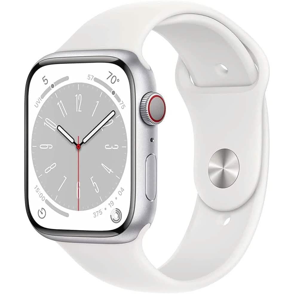 Apple Watch Series 8 GPS 41mm Aluminiumgehäuse mit Sportarmband (Generalüberholt)