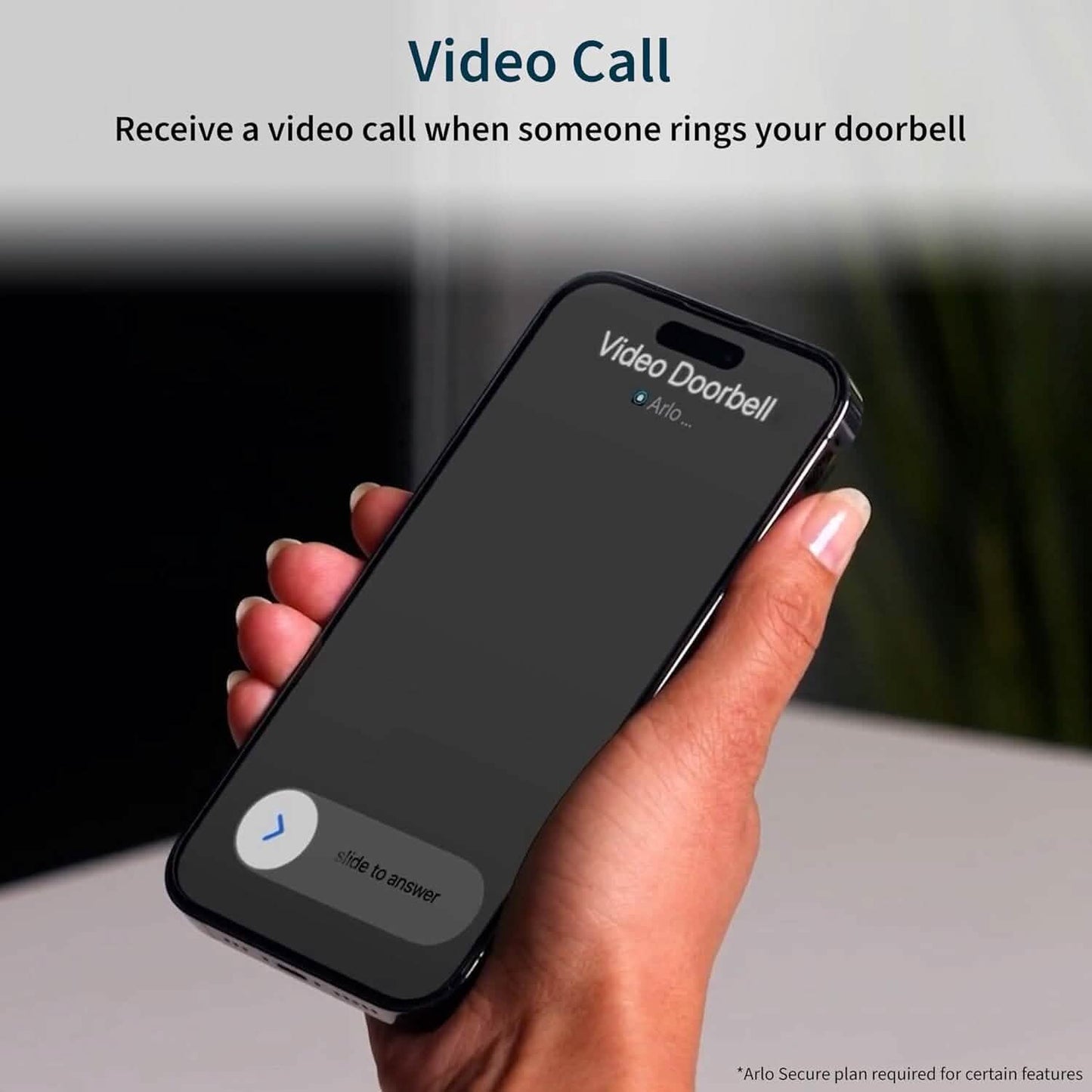 Arlo Video Doorbell 2K (2. Generation) – Batteriebetriebene oder kabelgebundene Türklingel (Generalüberholt)