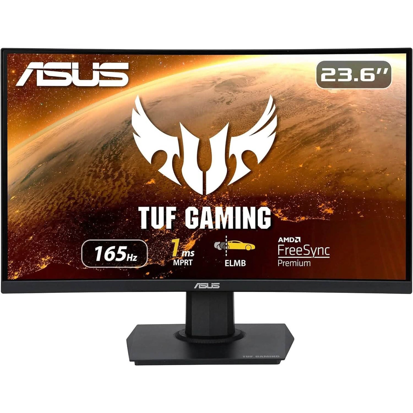 ASUS TUF Gaming 23.6" 1080P Curved Monitor (VG24VQE) (Generalüberholt)
