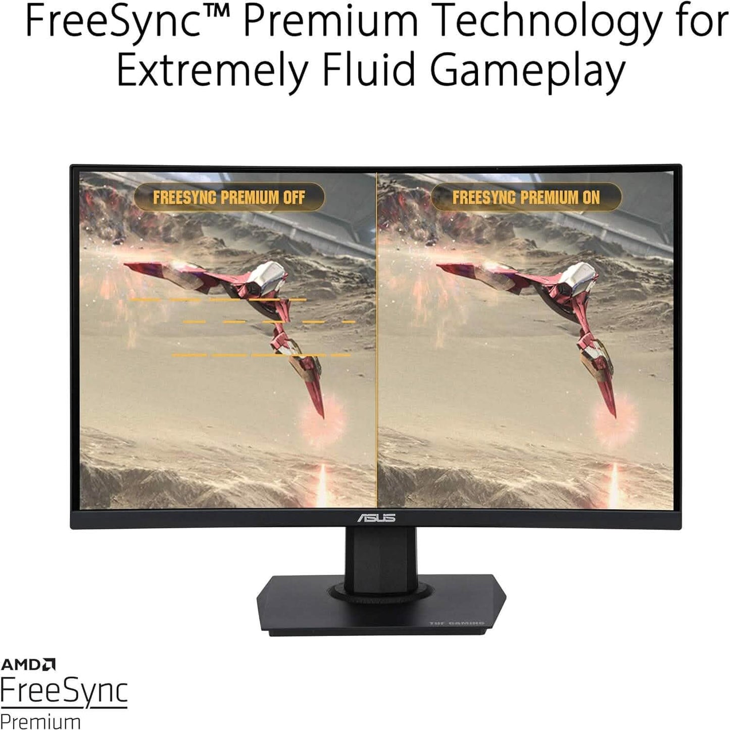 ASUS TUF Gaming 23.6" 1080P Curved Monitor (VG24VQE) (Generalüberholt)