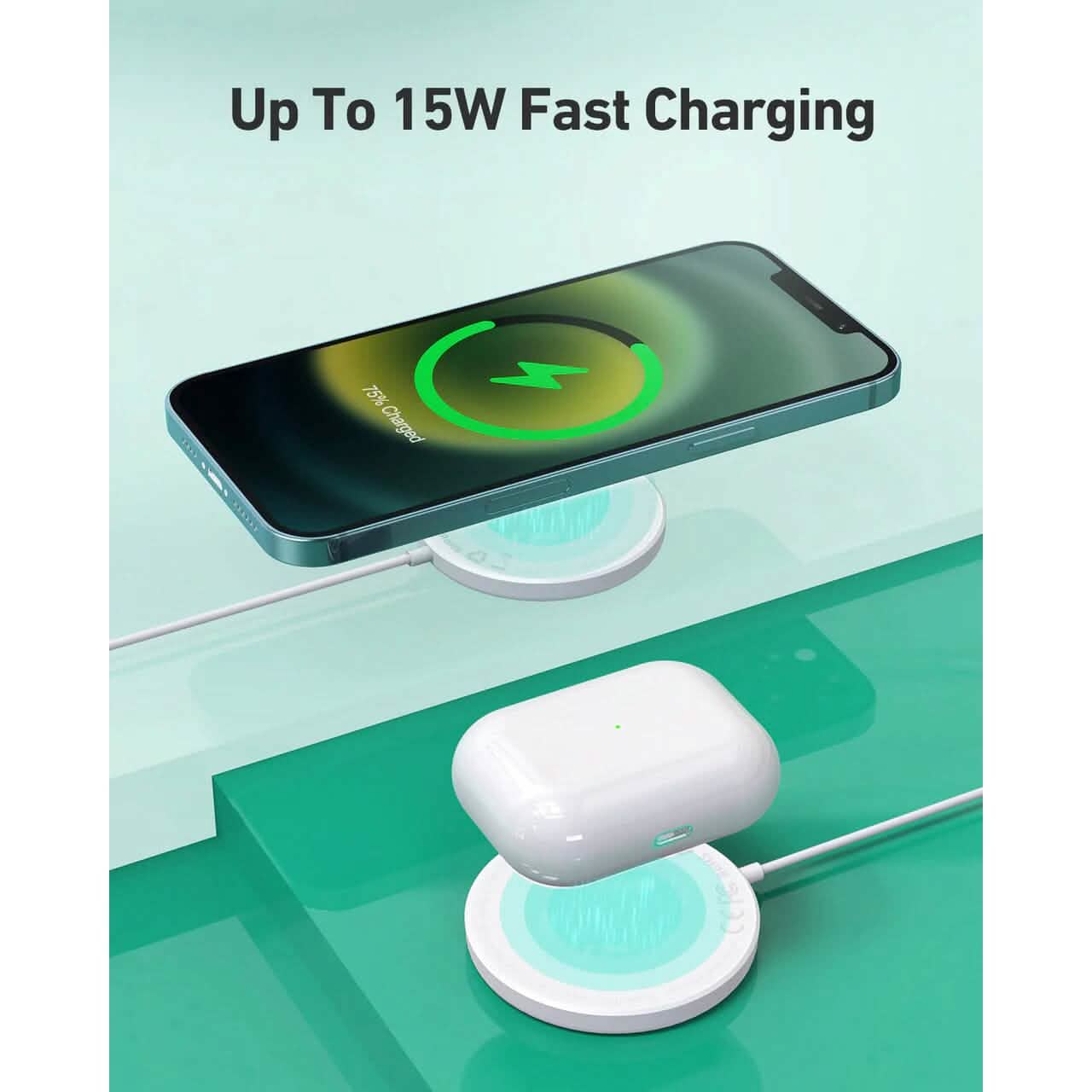 Aukey LC-A1 Aircore Kabelloses Ladegerät 15W Magnetisch Qi-Zertifiziert