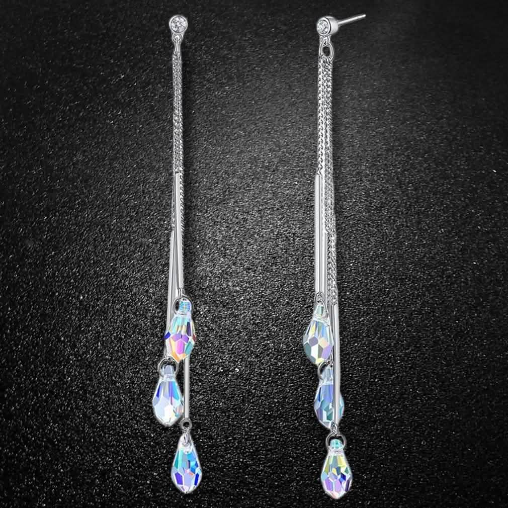 Aurora Borealis Kristall-Ohrringe mit Swarovski-Elementen