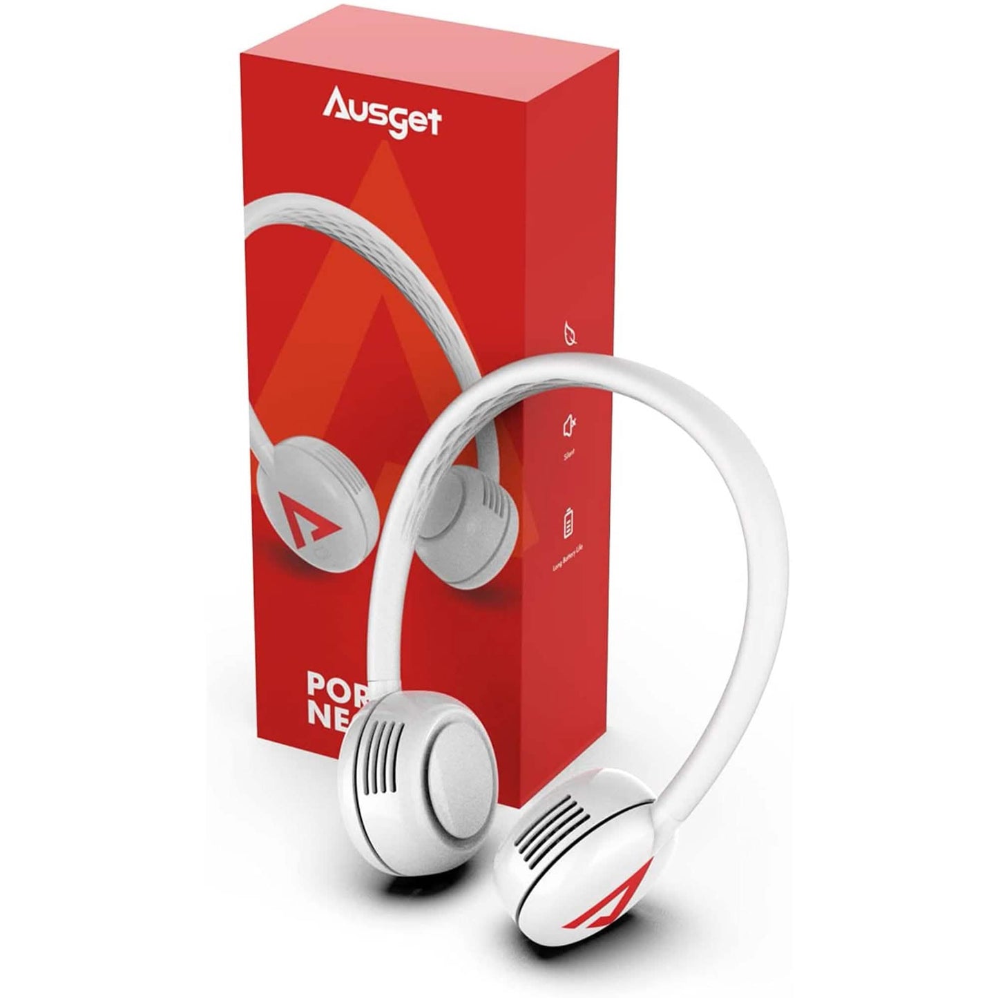 Ausget Tragbarer Halsventilator, Bladeless Freihand-Ventilator USB wiederaufladbar