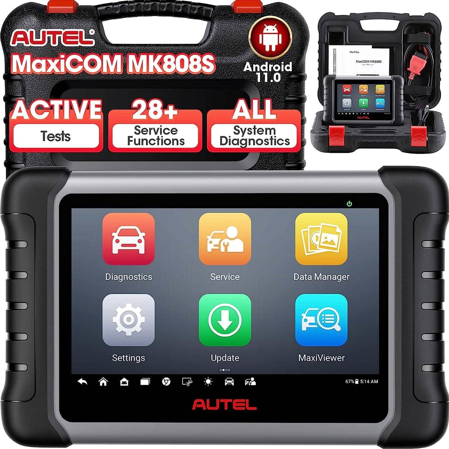 Autel MaxiCOM MK808S Bidirektionales Diagnosegerät (Generalüberholt)