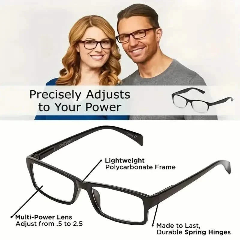 Autoadjustierende multifokale Lesebrille für Damen und Herren Bifokal-Lesehilfe