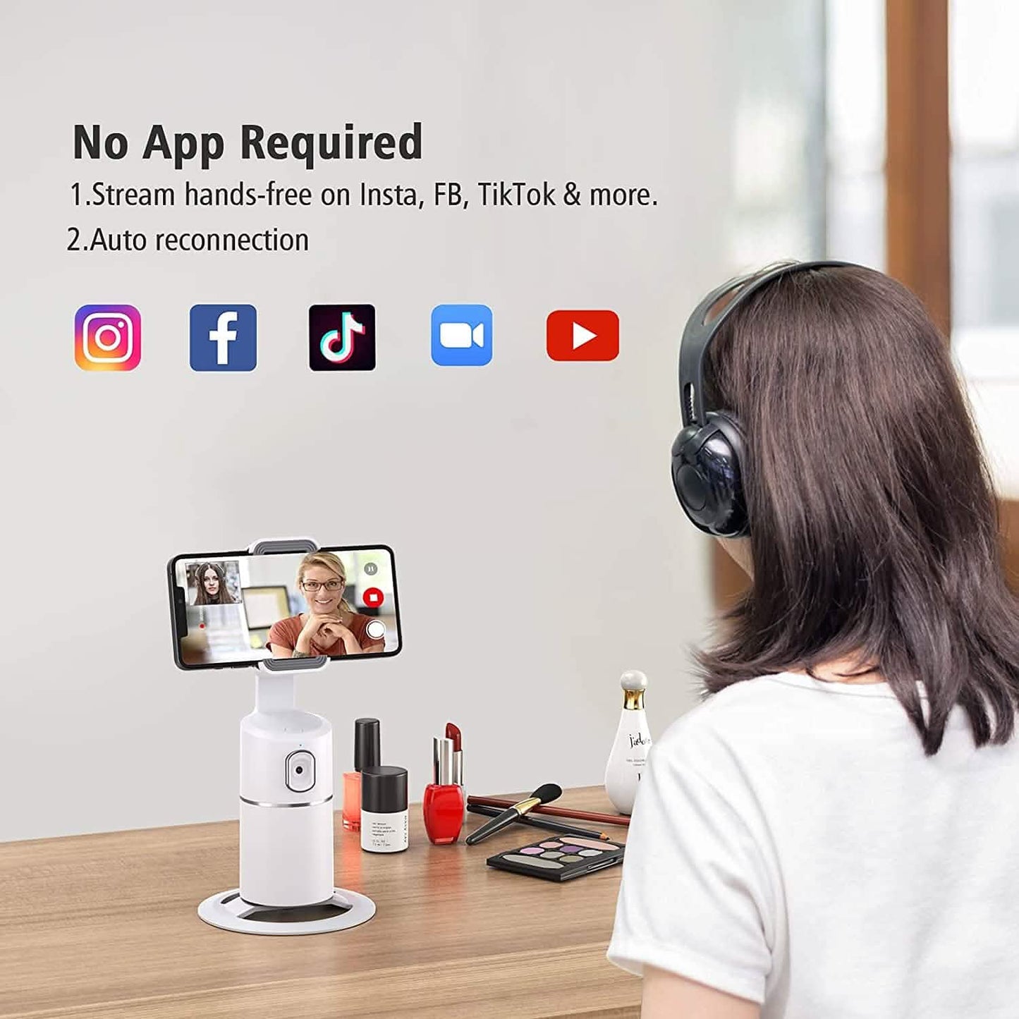 Telefonhalterung mit automatischer Gesichtsverfolgung