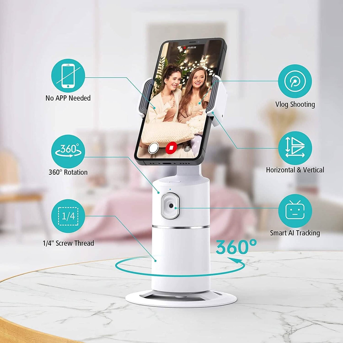 Telefonhalterung mit automatischer Gesichtsverfolgung