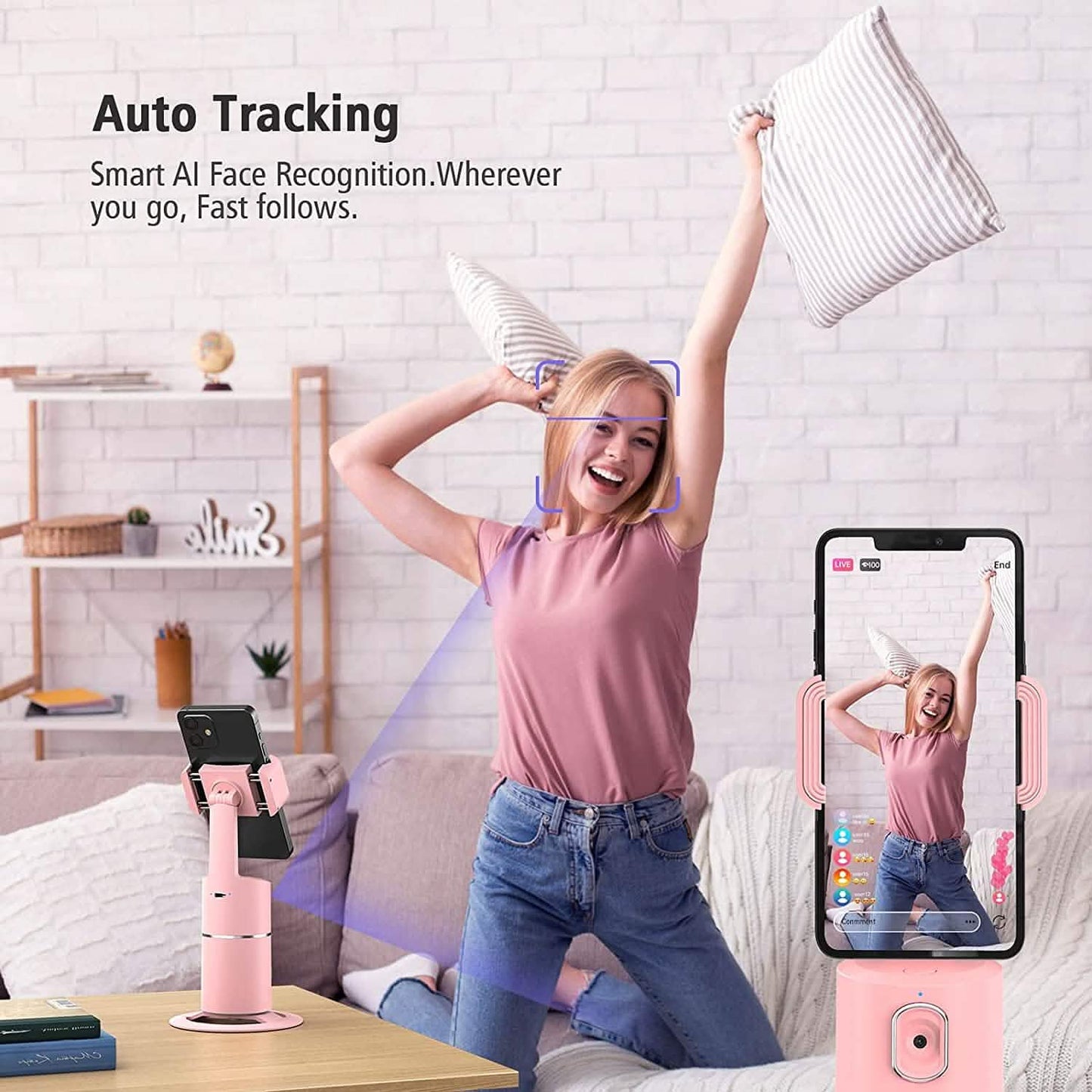 Telefonhalterung mit automatischer Gesichtsverfolgung