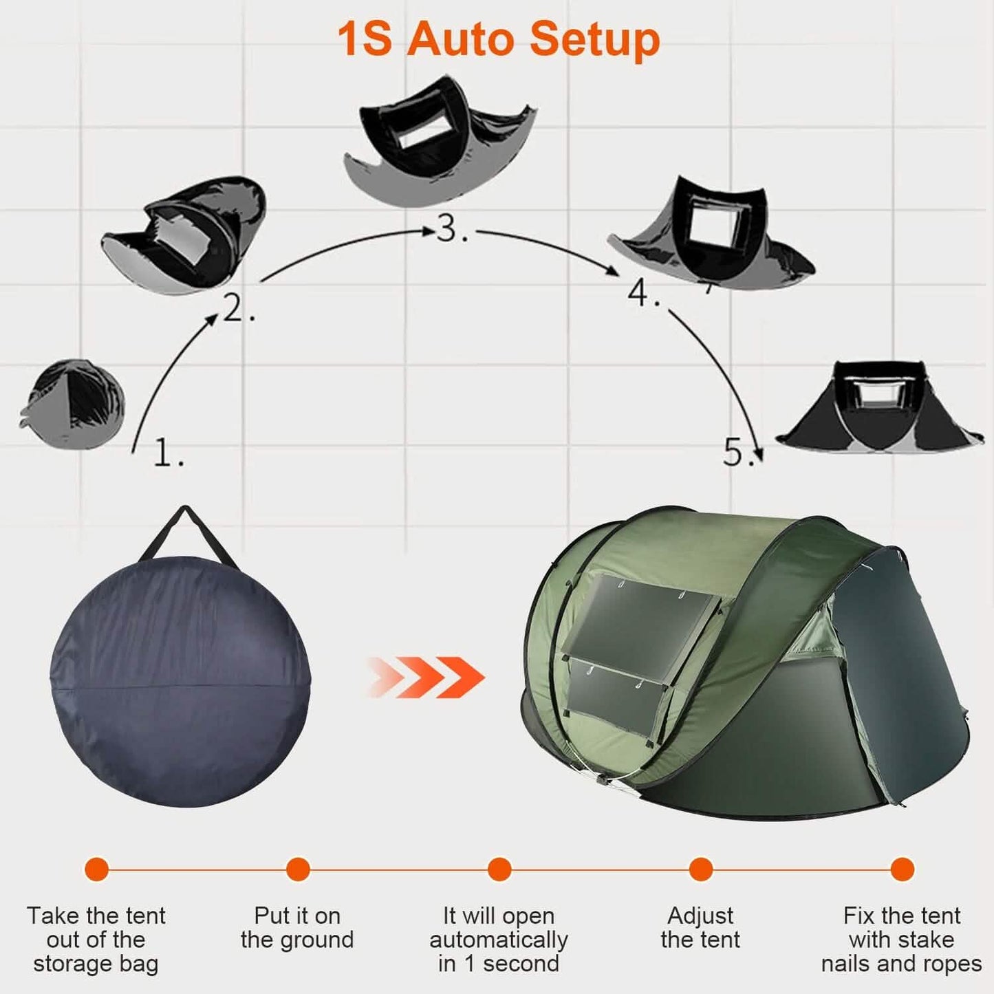 Automatisches Pop-Up-Zelt
