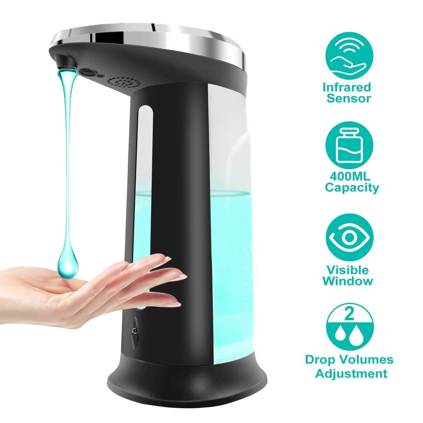 Automatischer Seifenspender 400 ML/16.9 Oz