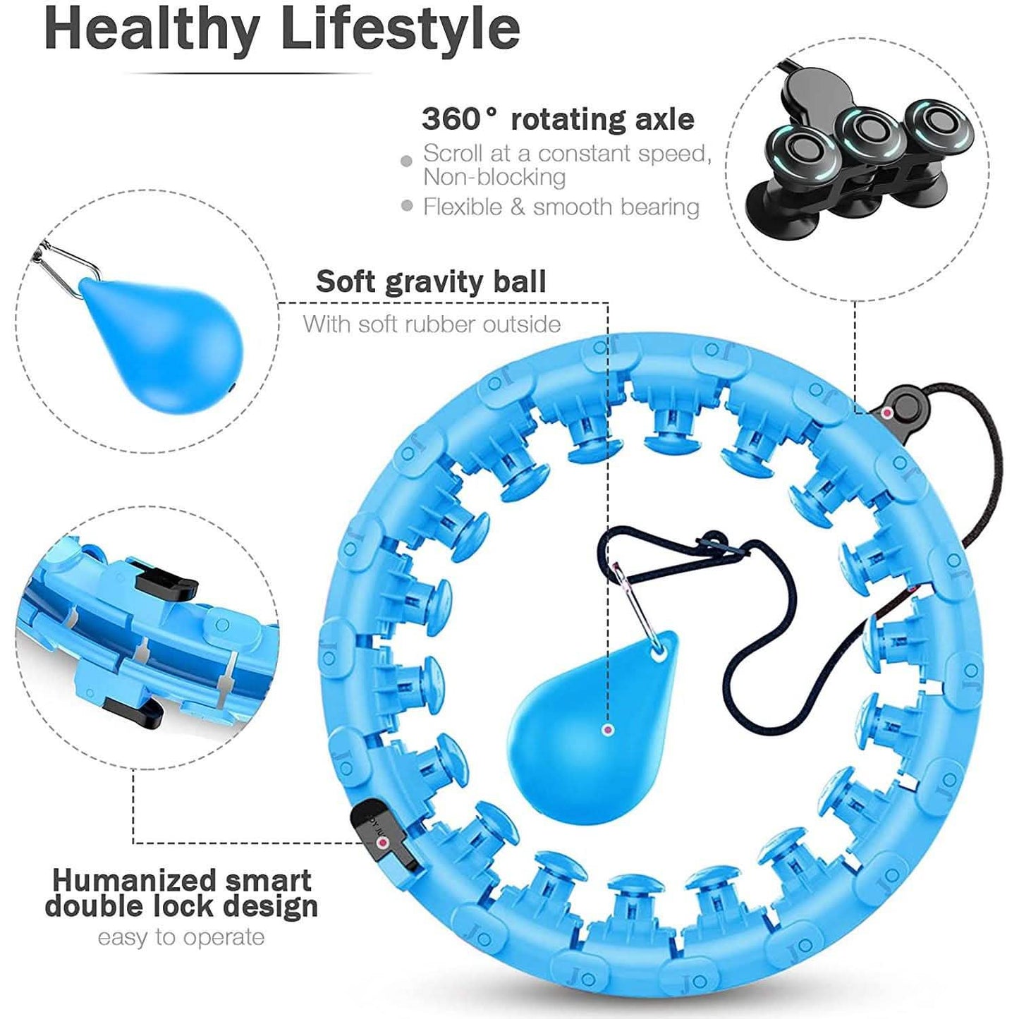 AZ GOGO Smart Hula-Hoop mit Gewichten