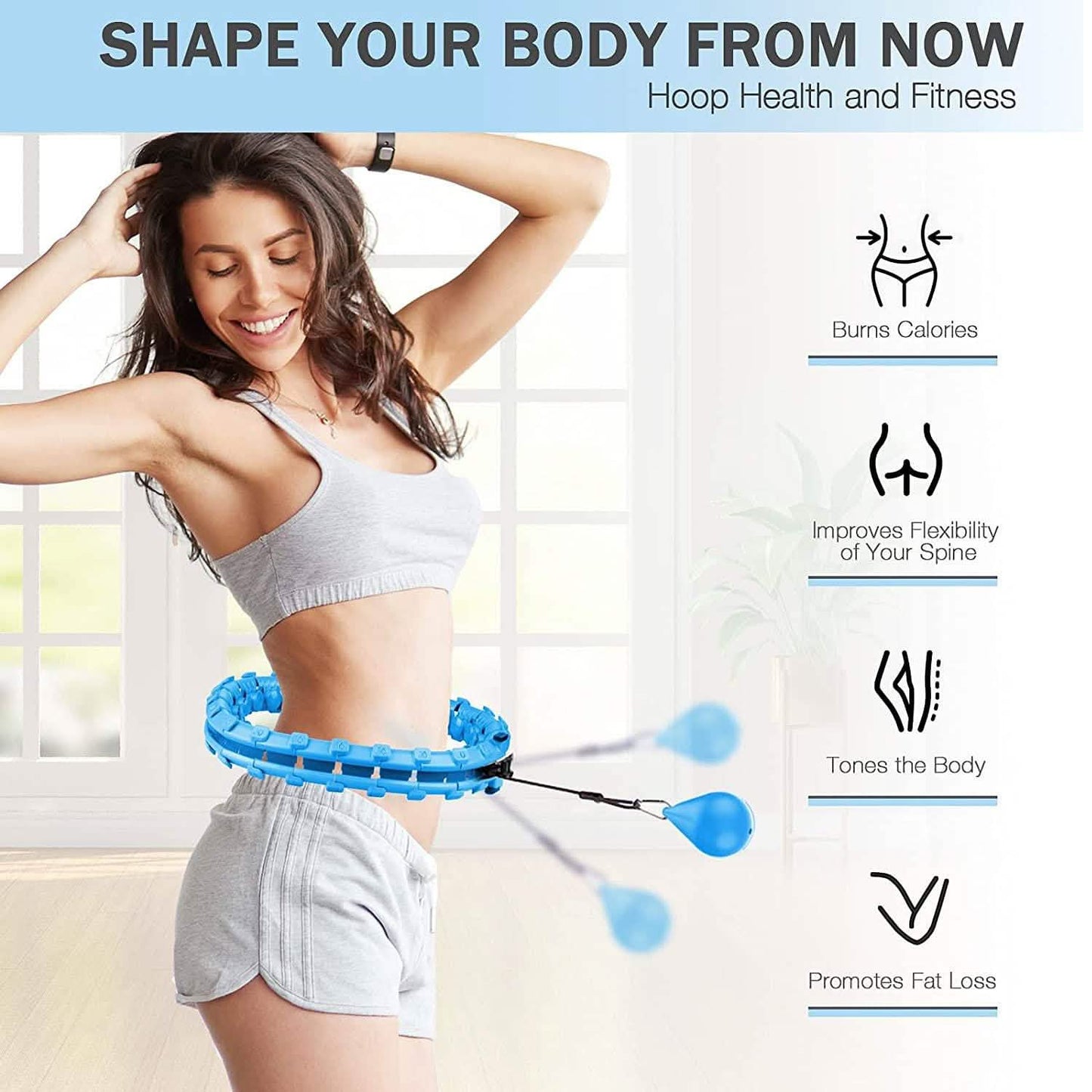 AZ GOGO Smart Hula-Hoop mit Gewichten
