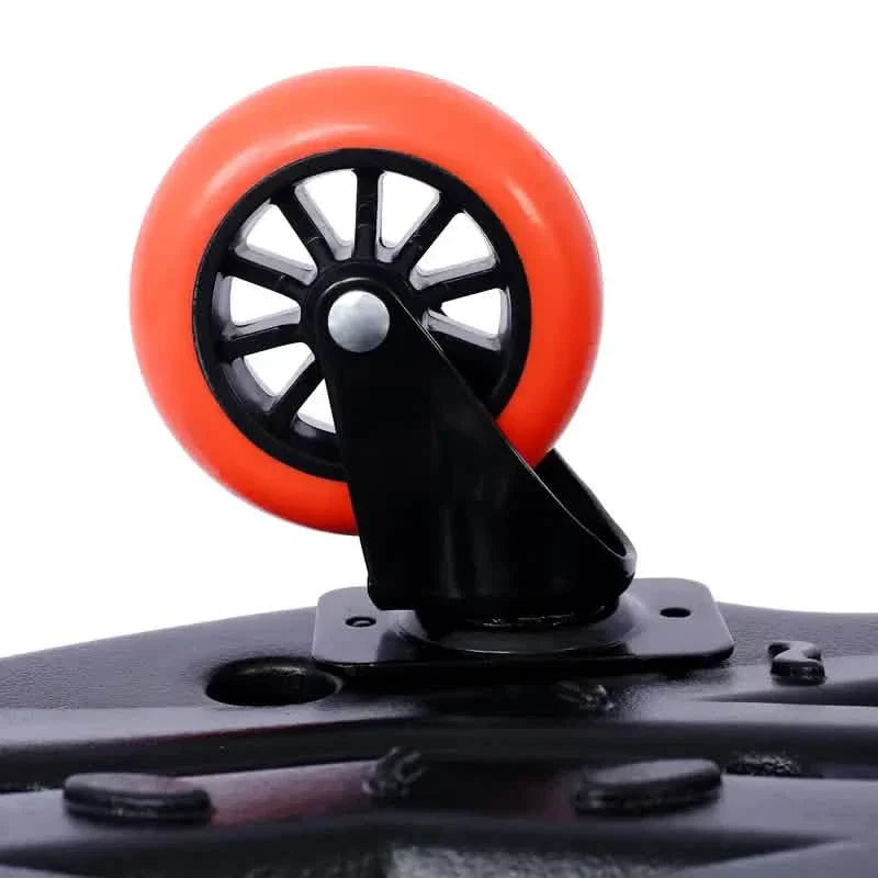 Ergonomischer Hohlkörper aus HDPE mit gepolsterter Kopfstütze und zwei Werkzeugablagen