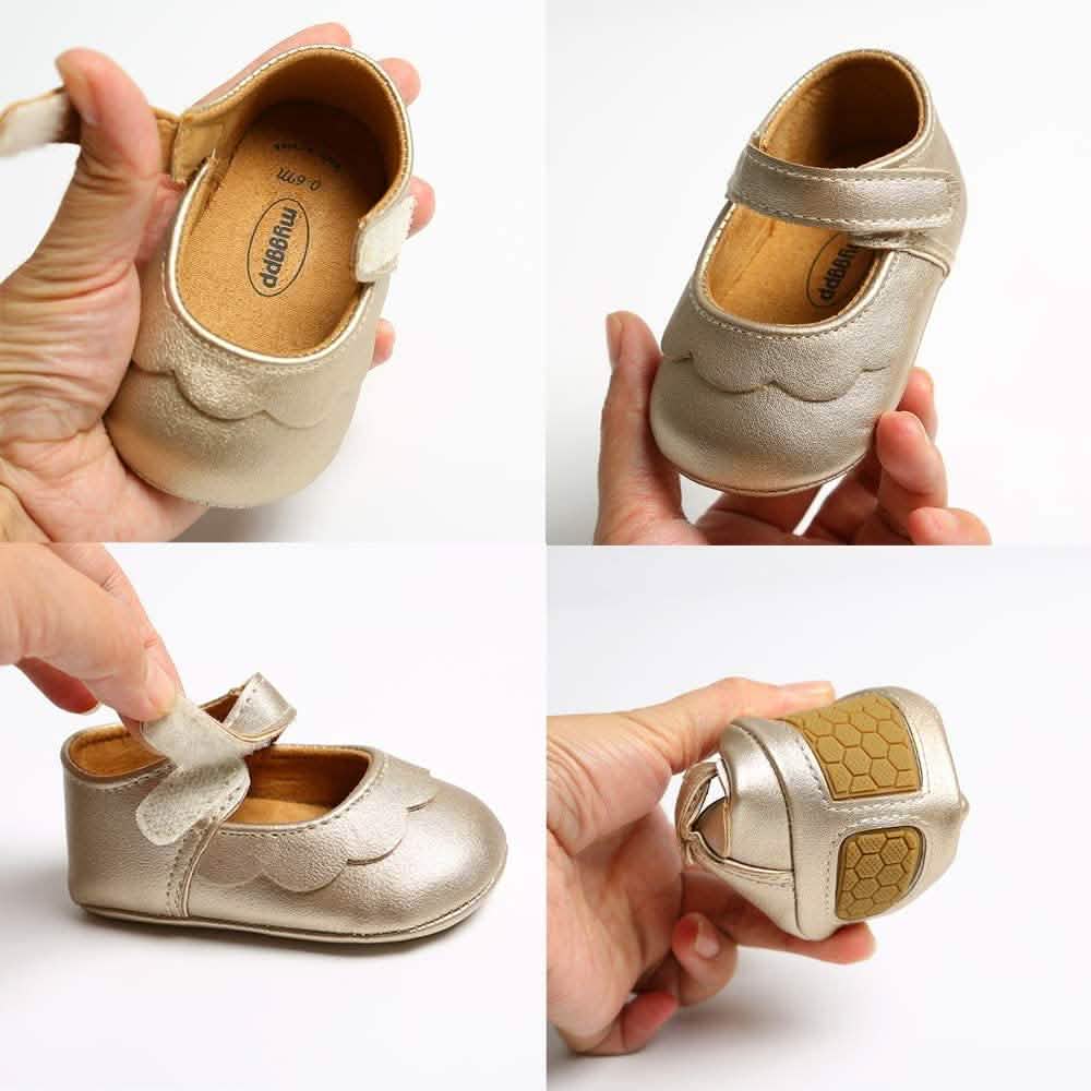 Baby Mädchen Mary Jane Ballerinas Rutschfeste Kleinkind Lauflernschuhe Prinzessin Festliche Schuhe