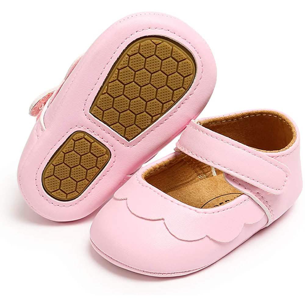 Baby Mädchen Mary Jane Ballerinas Rutschfeste Kleinkind Lauflernschuhe Prinzessin Festliche Schuhe