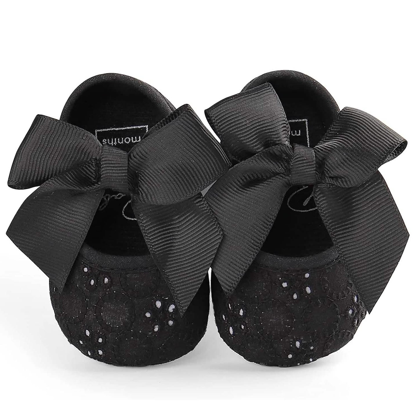 Baby Mädchen Prinzessin Schleife Weiche Sohle Stoff Krippenschuhe Sneaker