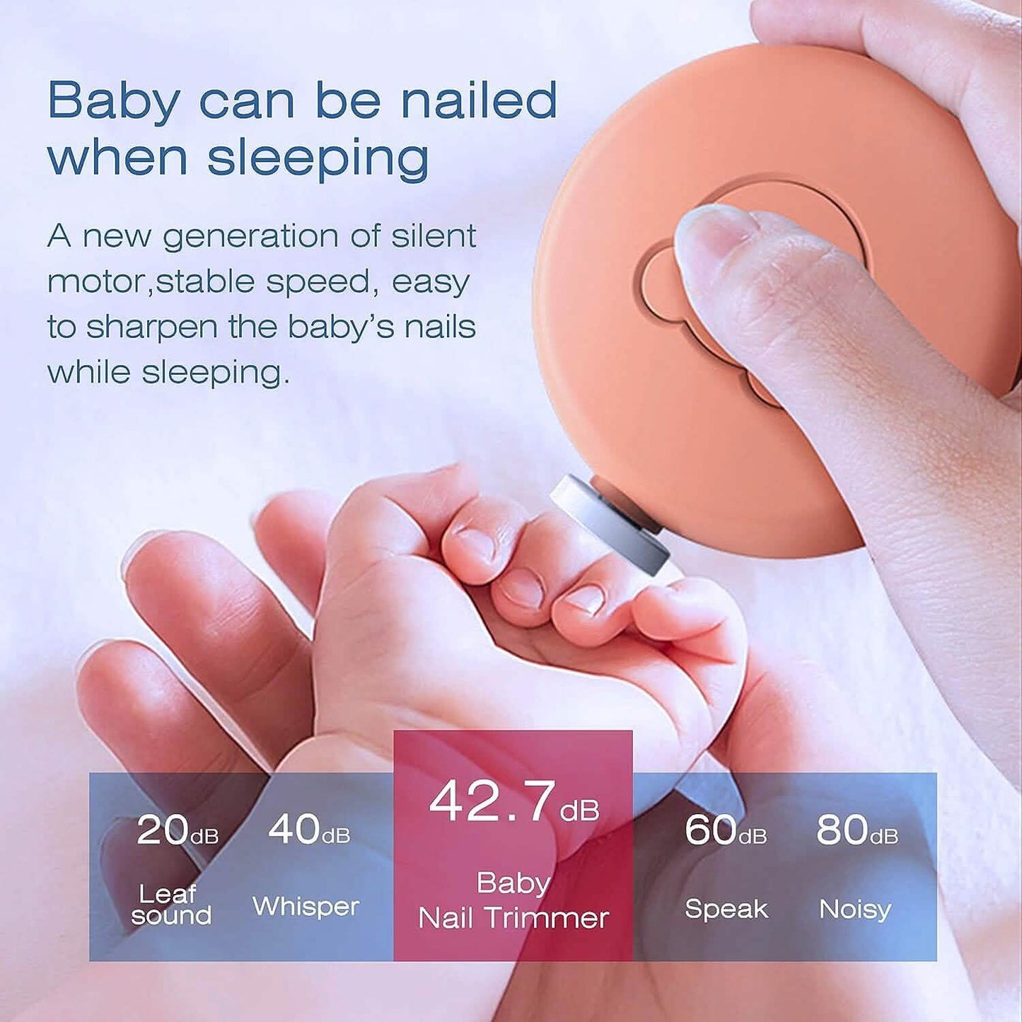 Babynagelknipser Baby-sicherer elektrischer Trimmer Nagelfeilen-Set