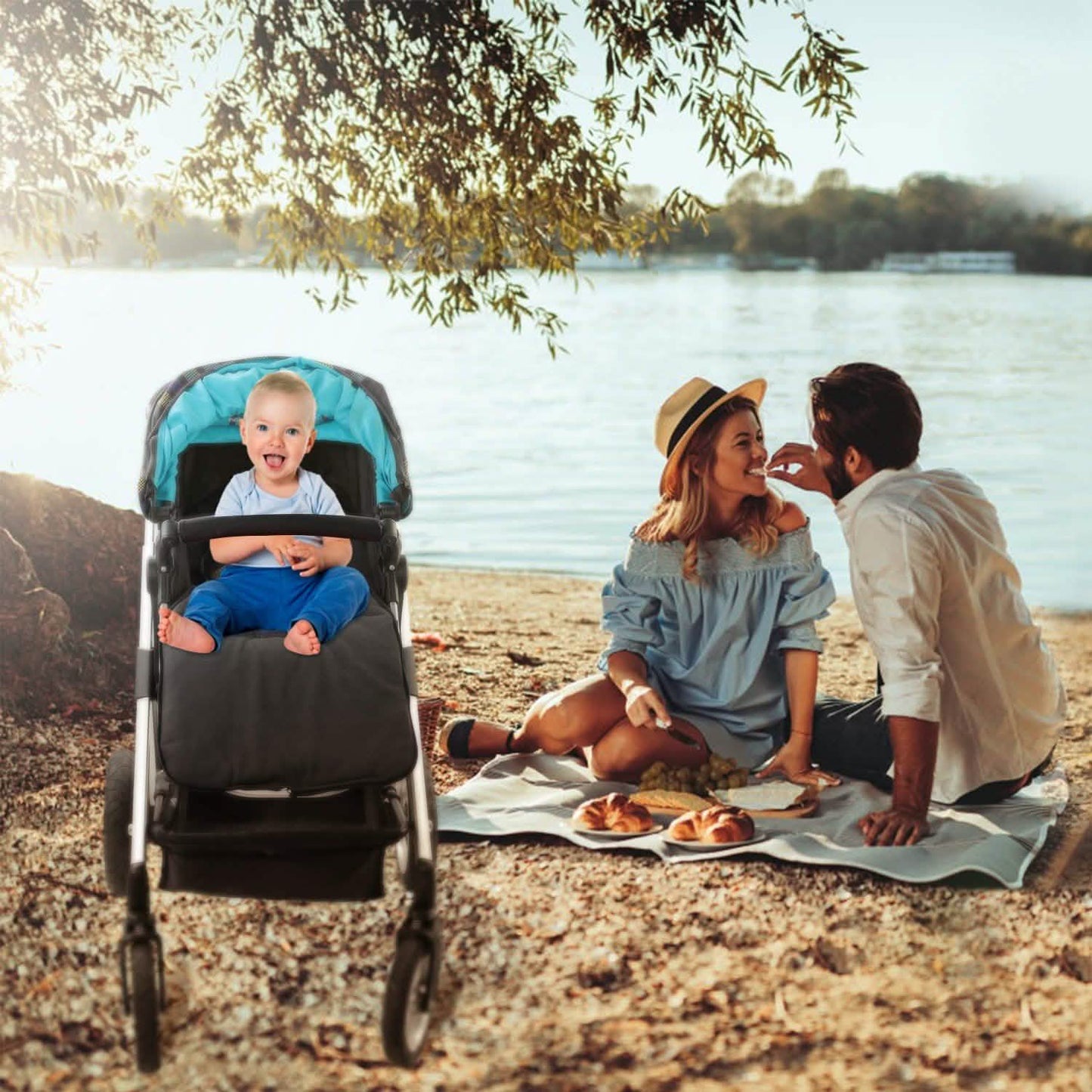 Baby-Kinderwagen-Schlafsack Neugeborenen-Pucksack Kleinkind-Fußsack-Decke