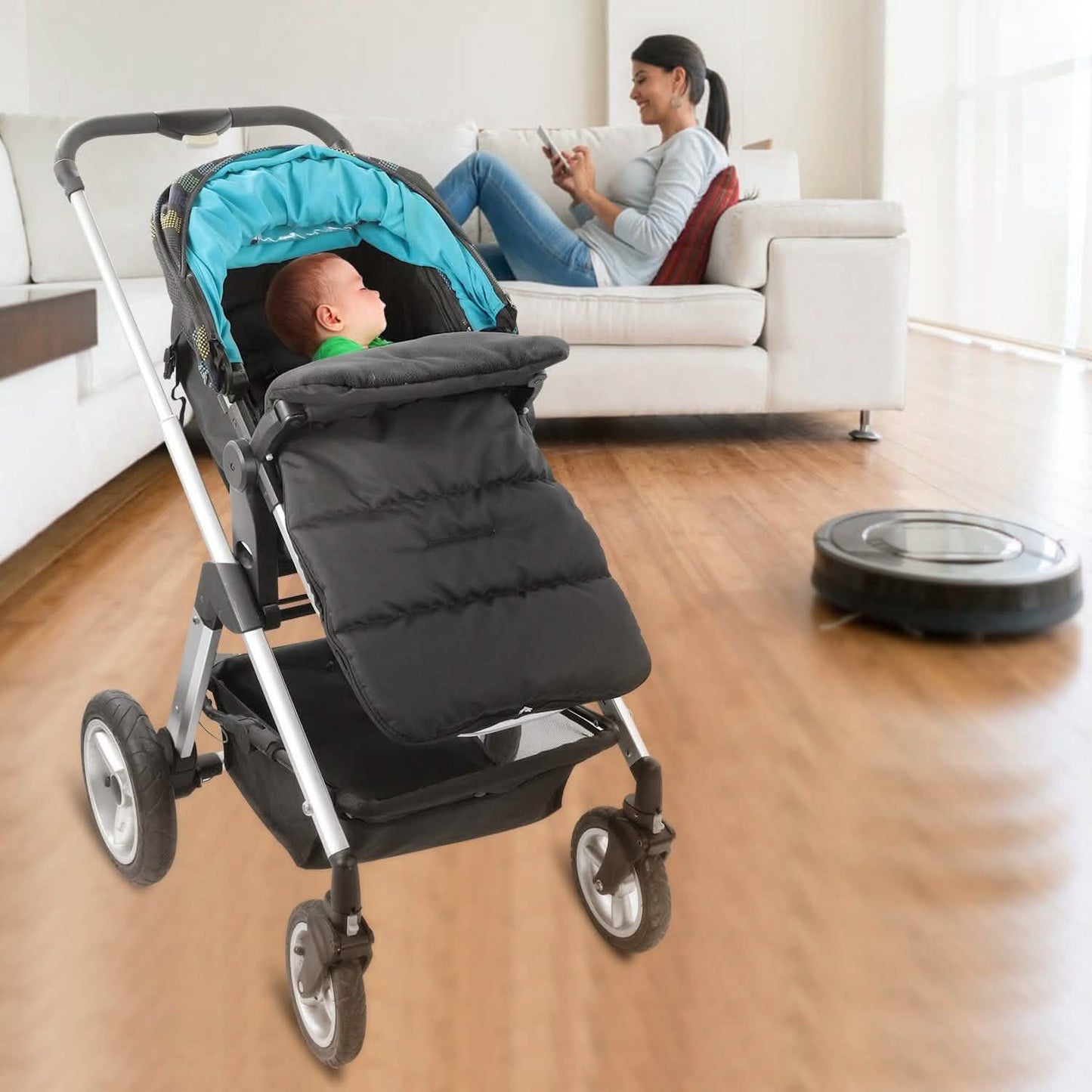Baby-Kinderwagen-Schlafsack Neugeborenen-Pucksack Kleinkind-Fußsack-Decke