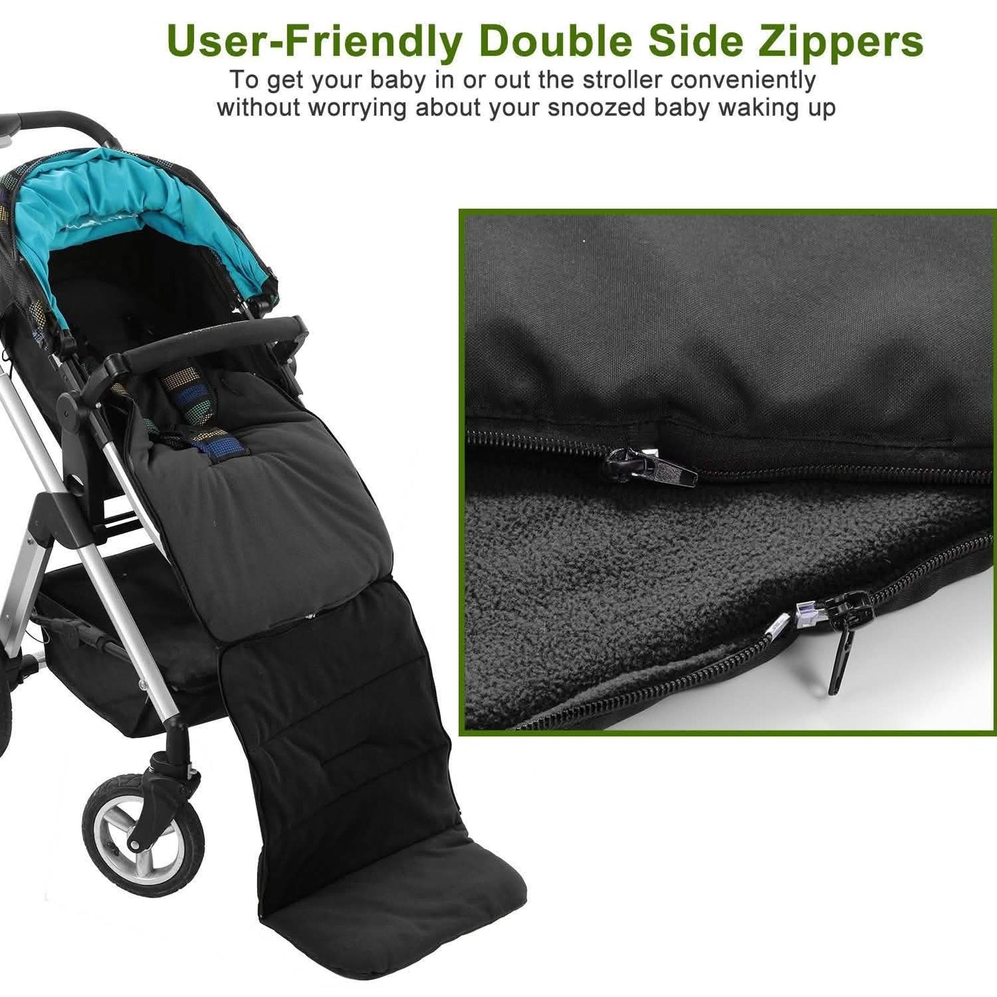 Baby-Kinderwagen-Schlafsack Neugeborenen-Pucksack Kleinkind-Fußsack-Decke