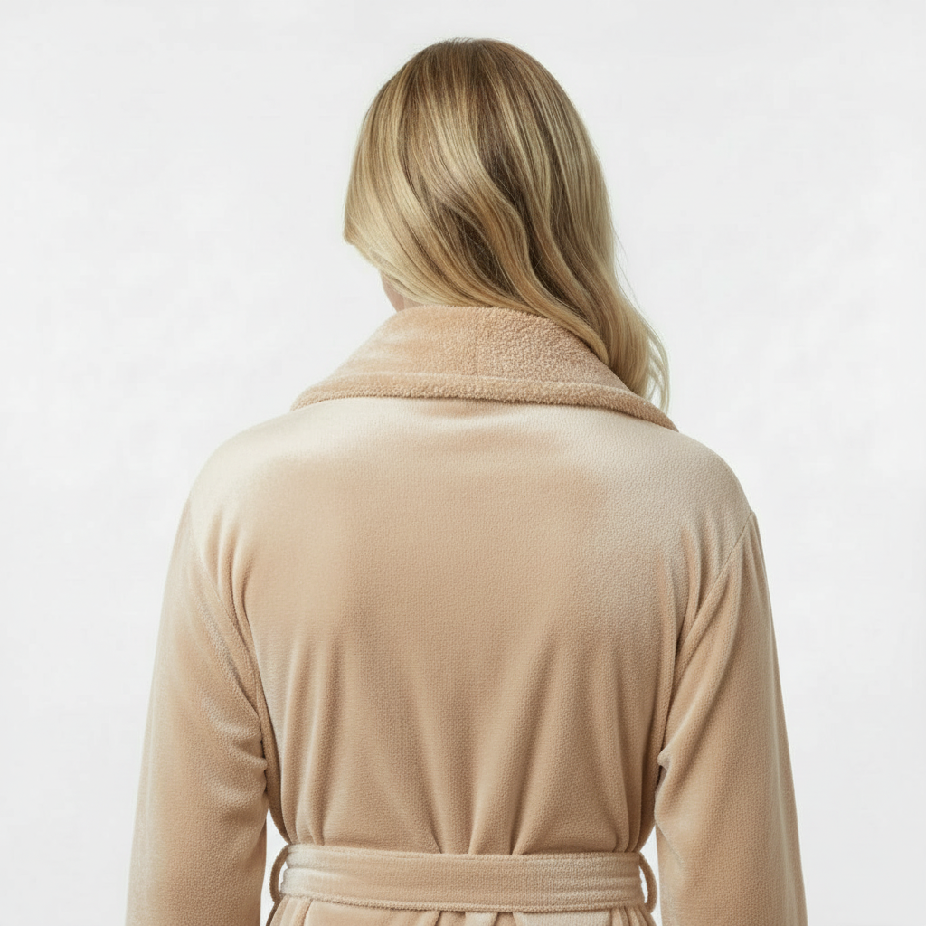 Superweicher Plüschbademantel für Damen
