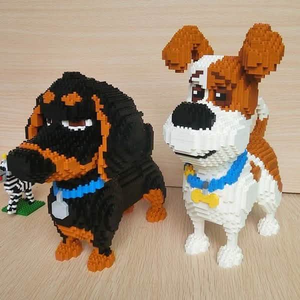 Balody Cartoon Hund Bausteine Pädagogisches Montagemodell-Set