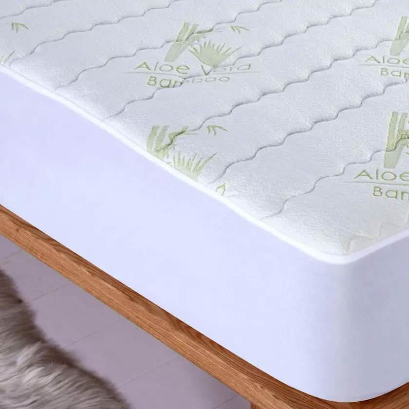 Hypoallergene Steppmatratzenauflage aus Bambus-Aloe Vera