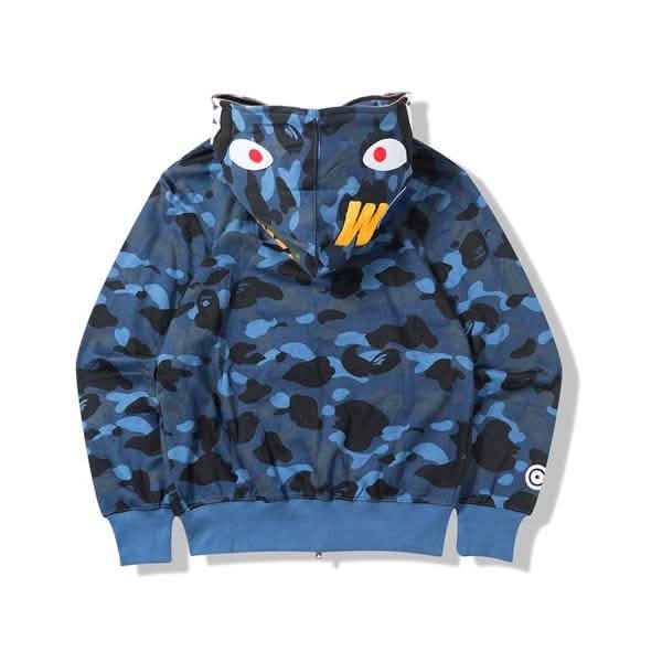 Tarn-Kapuzenjacke mit Reißverschluss, dünn, Hai-Jacke