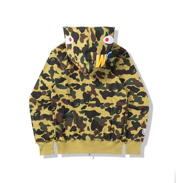 Tarn-Kapuzenjacke mit Reißverschluss, dünn, Hai-Jacke