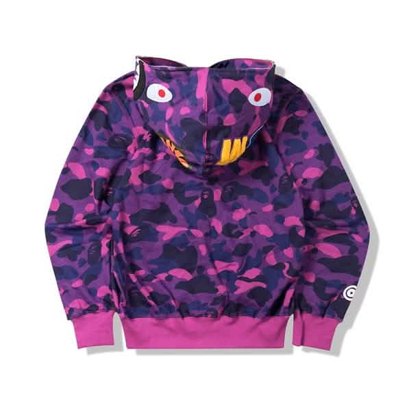 Tarn-Kapuzenjacke mit Reißverschluss, dünn, Hai-Jacke