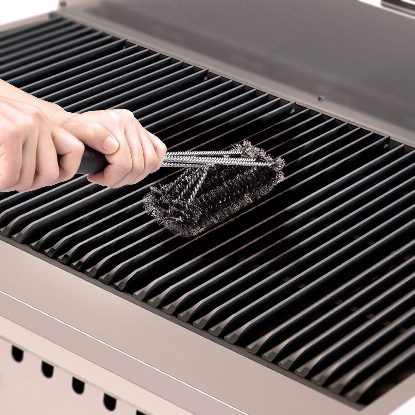 Barbestar 18" 3-in-1 Sicherer Barbecue-Grillbürste Drahtborsten
