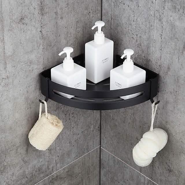 Badezimmer Eckregal aus Aluminium, zur Wandmontage, dreieckig, für die Dusche