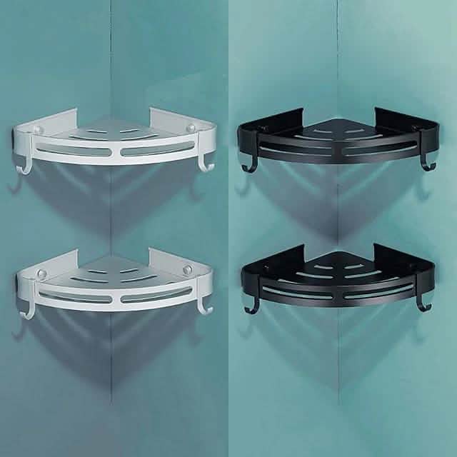 Badezimmer Eckregal aus Aluminium, zur Wandmontage, dreieckig, für die Dusche