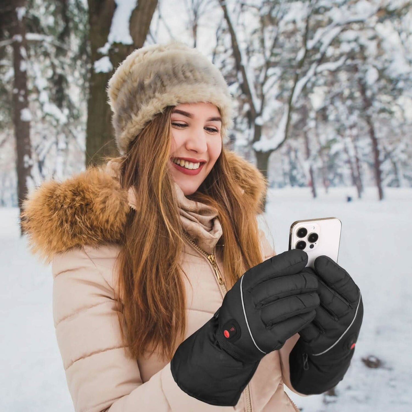 Batteriebetriebene USB-Touchscreen-Thermohandschuhe