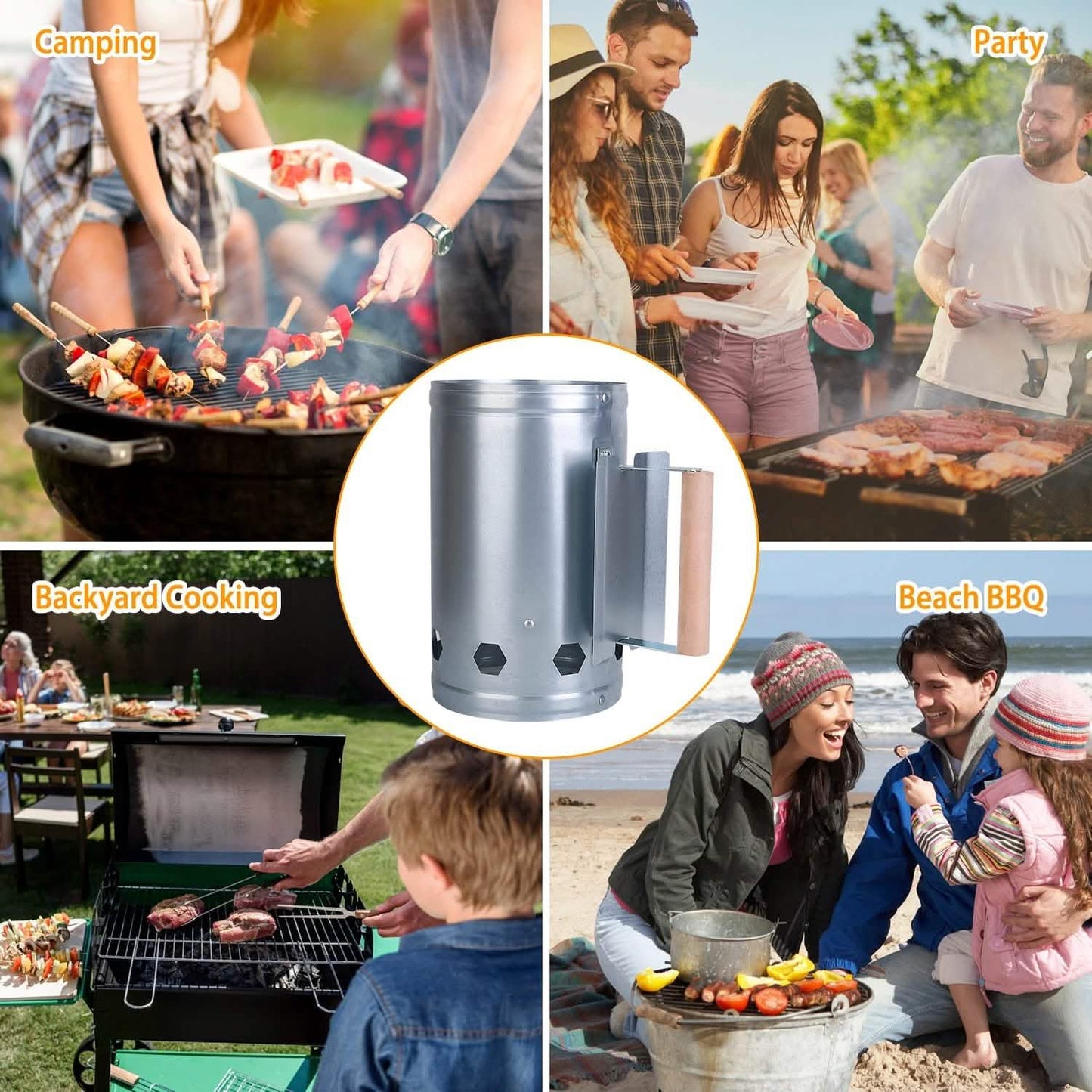 BBQ-Kohleanzünder-Kamin