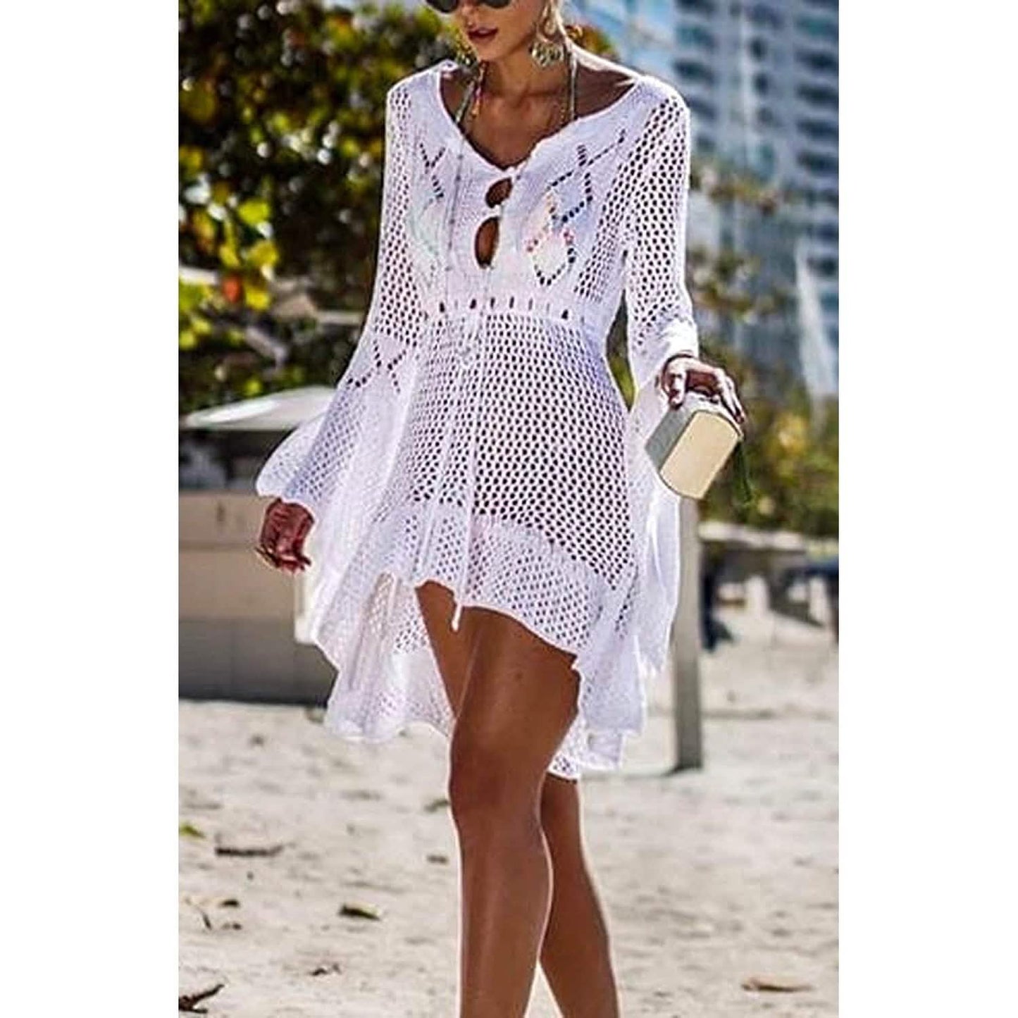 Strand-Tops Sexuelle Perspektive Cover-Kleid